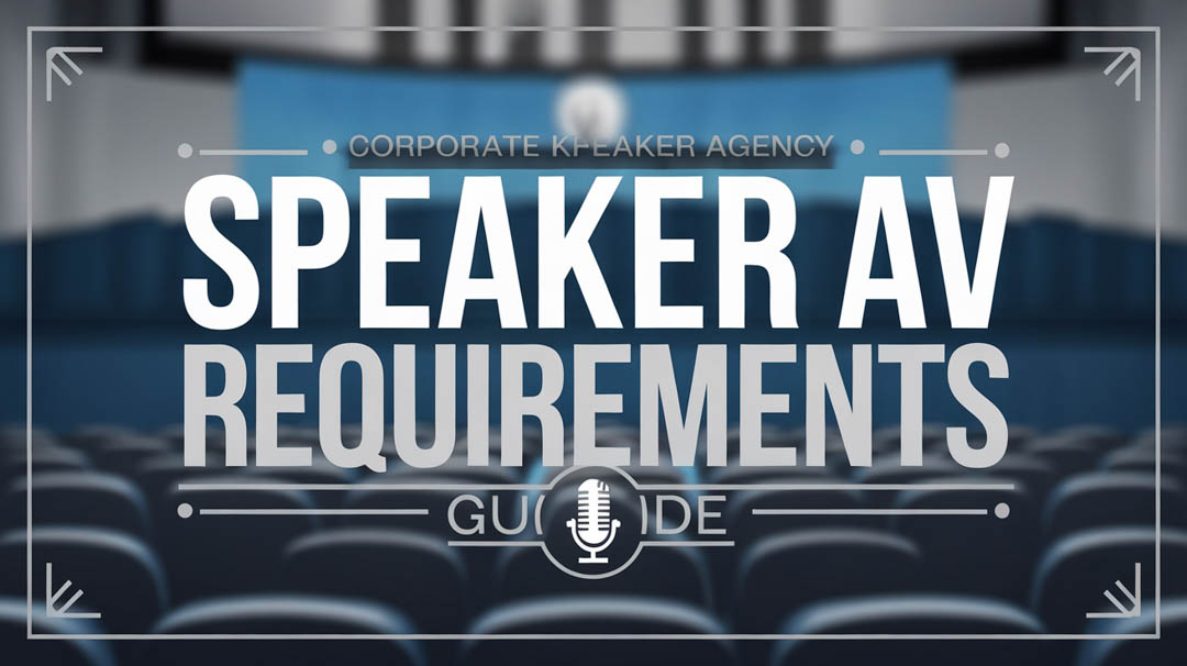 Speaker AV Requirements Guide