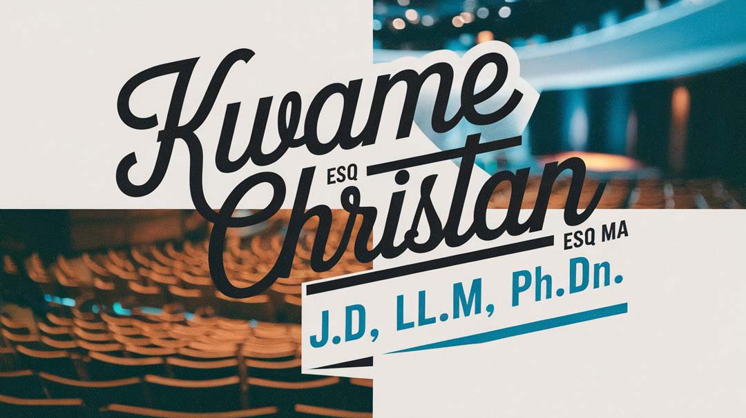 Kwame Christian Esq MA Keynote Speaker